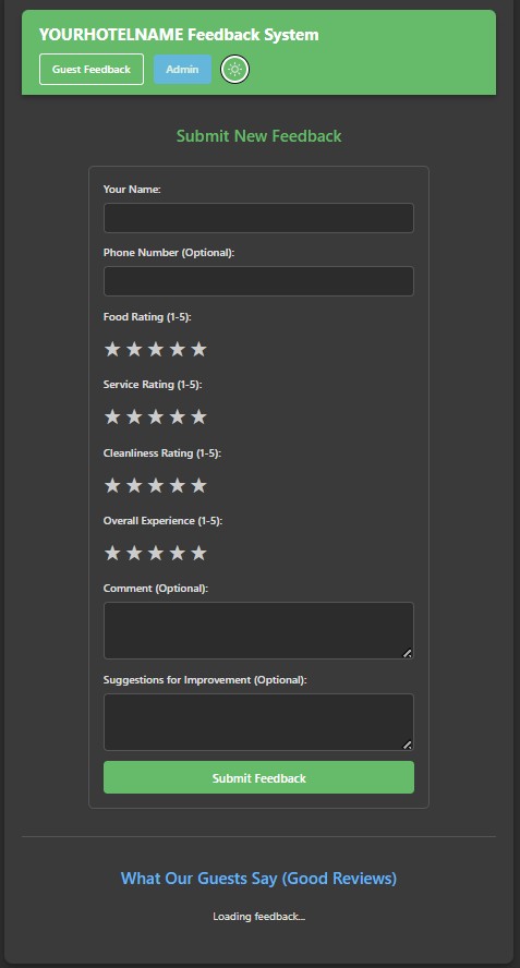 Feedback App Screenshot